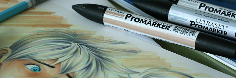 dessin feutre a alcool promarker letraset