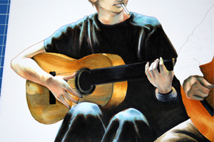 couleur feutre copic guitare sanji