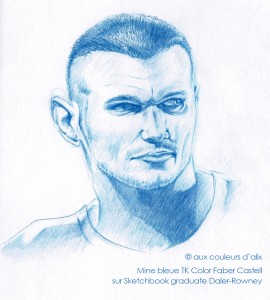 Ce n'est pas un de mes meilleurs dessins, une simple recherche de personnage dans un bloc de dessin. On voit que la mine bleue offre une large variété de valeurs.