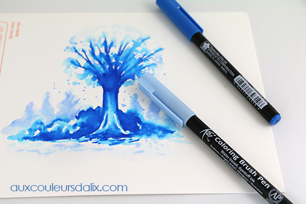 Dessin au Koi Coloring Brush Pen