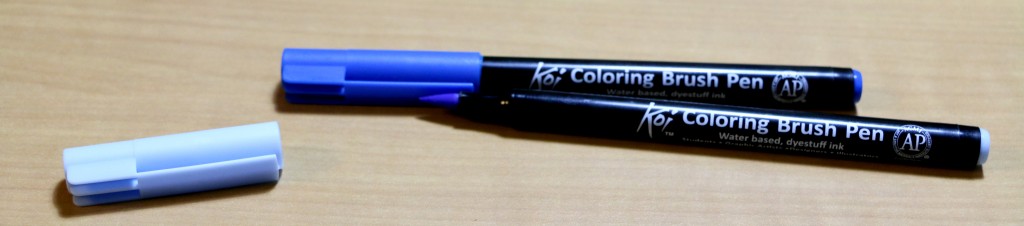 koi coloring brush pen