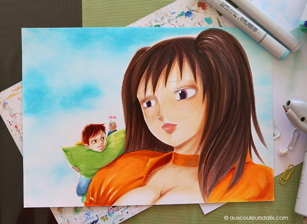 tutoriel final copic ciel