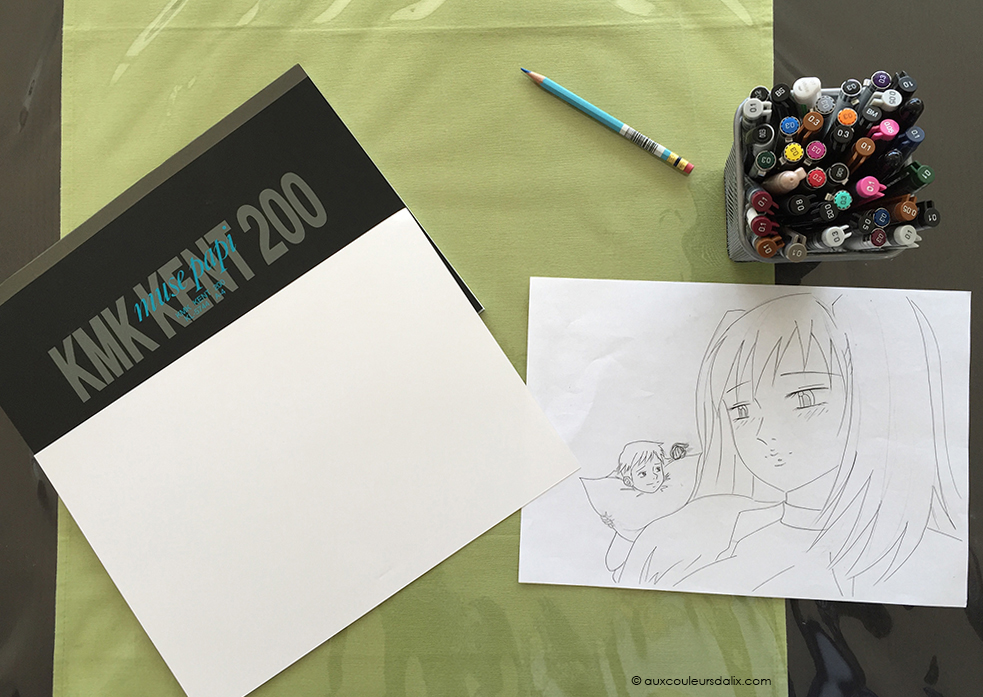 tutoriel feutre copic ciel