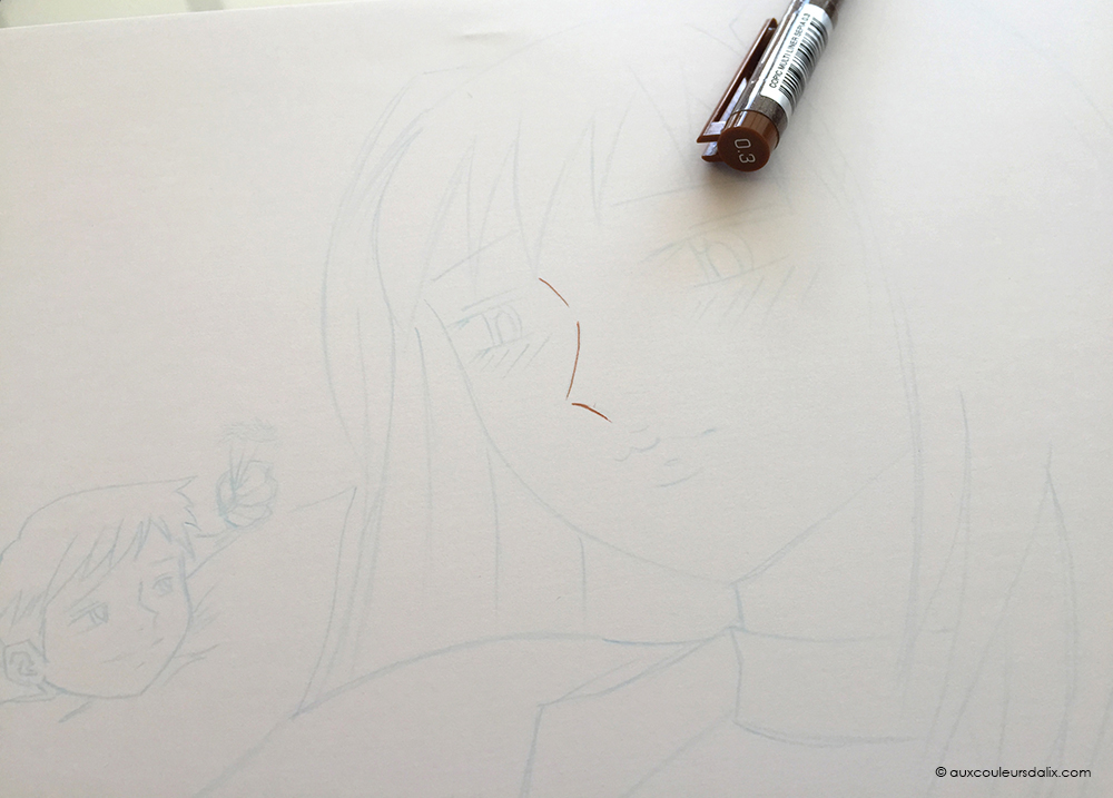 tutoriel multiliner copic ciel