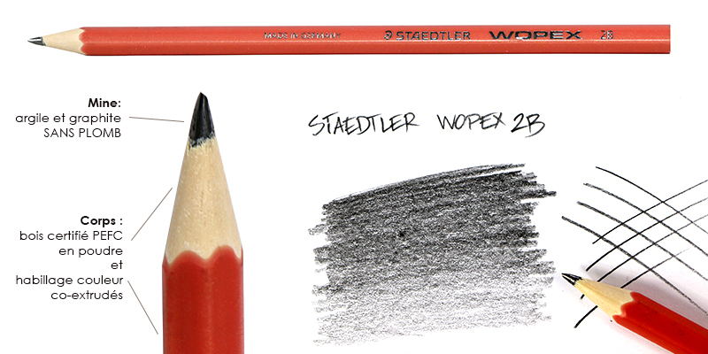 Crayon graphite Staedtler Wopex