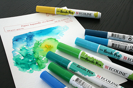 Ecoline Feutre aquarelle liquide, assorti