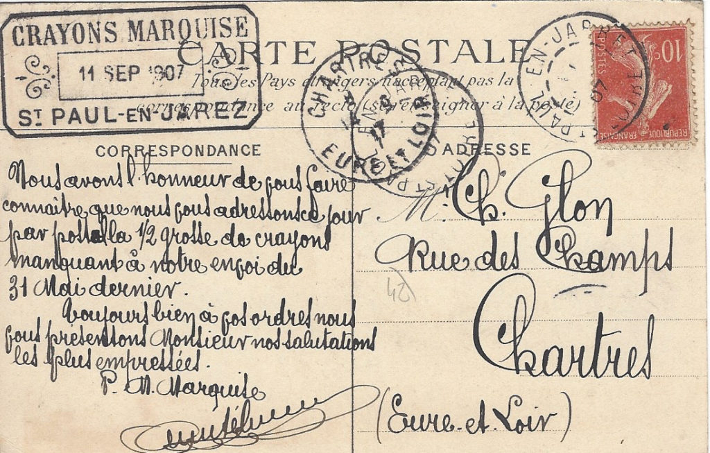 Carte postale Moulin Marquise