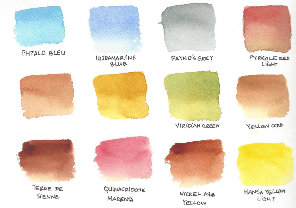 nuancier aquarelle Qor