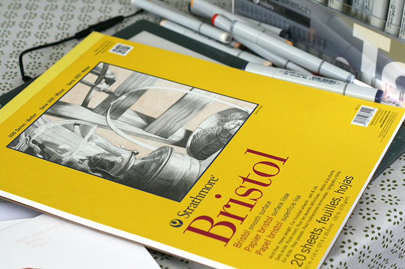 Bloc de papier bristol Strathmore série 300 smooth surface