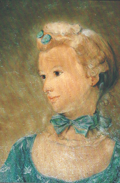 jeune fille à la peinture à l'huile