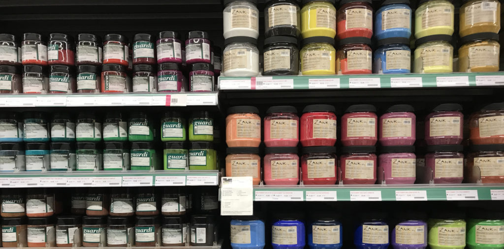 rayon pigments magasin