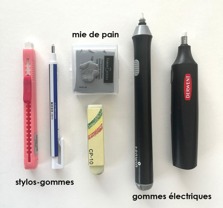 Gommes Keyroad EXRASER Plus - Lot De 2 - Pour Crayons Et Crayons De Couleur